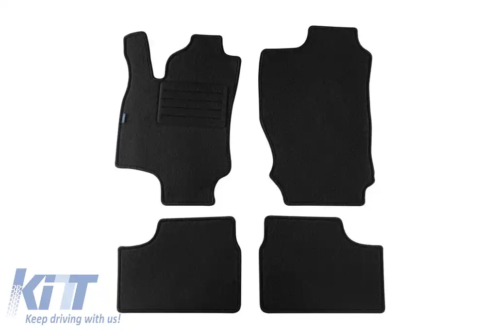Tălpi de mochetă cu două straturi, potrivite pentru Opel Astra G 1998-2004, coupe 2000-2001, set de 4 bucăți, negre