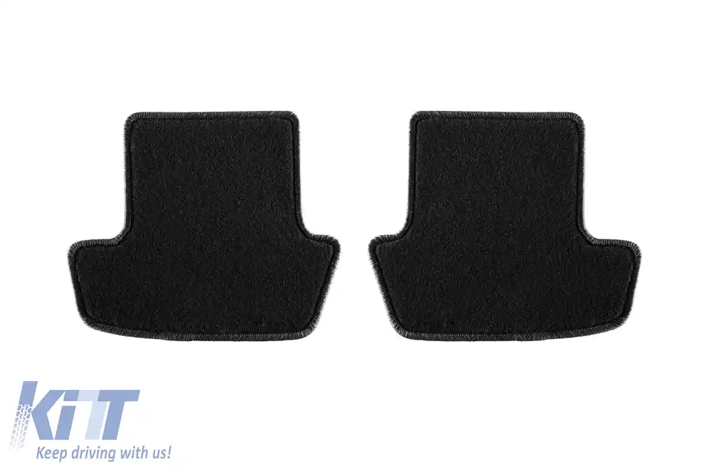 Tălpi de mochetă cu două straturi, potrivite pentru Porsche 911 după 2019, din țesătură Rex, set de 4 bucăți, negre-image-6239645