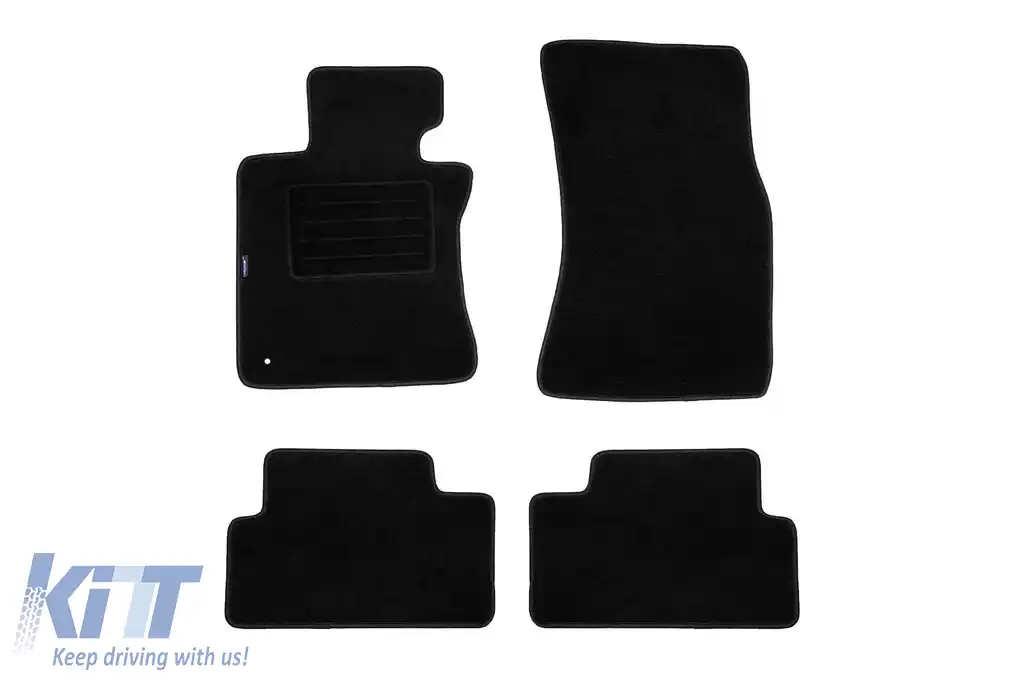 Tălpi de mochetă cu două straturi, potrivite pentru BMW 6 series E63 coupe 2004-2011, set de 4 bucăți, negre