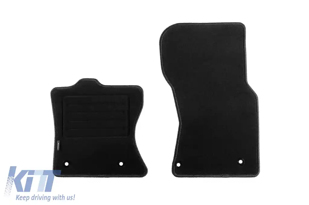 Tălpi de mochetă cu două straturi, potrivite pentru Range Rover Velar după 2017, din țesătură Rex, set de 4 bucăți, negre-image-6239974