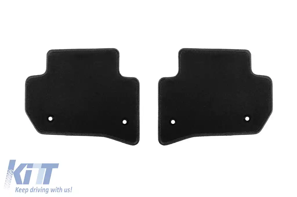 Tălpi de mochetă cu două straturi, potrivite pentru Range Rover Velar după 2017, din țesătură Rex, set de 4 bucăți, negre-image-6239975