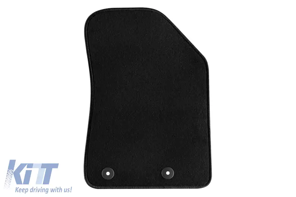 Tălpi de mochetă cu două straturi, potrivite pentru Jeep Compass după 2017, din țesătură Rex, set de 4 bucăți, negre-image-6240157