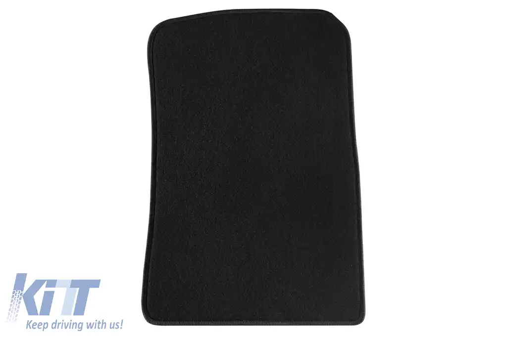 Tălpi de mochetă cu două straturi, potrivite pentru Renault Modus, Grand Modus 2008-2012, din țesătură Rex, set de 4 piese, negre-image-6240363