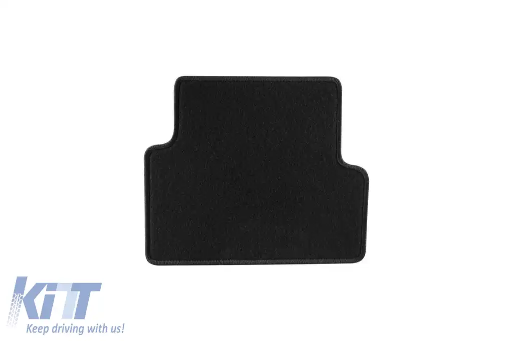 Tălpi de mochetă cu două straturi, potrivite pentru Renault Modus, Grand Modus 2008-2012, din țesătură Rex, set de 4 piese, negre-image-6240365