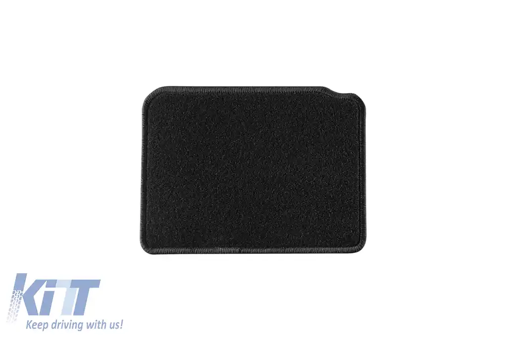 Tălpi de mochetă cu două straturi, potrivite pentru Nissan Micra K14 după 2017, din țesătură Rex, set de 4 bucăți, negre-image-6240567