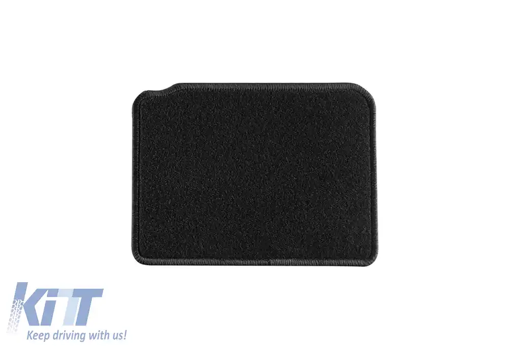 Tălpi de mochetă cu două straturi, potrivite pentru Nissan Micra K14 după 2017, din țesătură Rex, set de 4 bucăți, negre-image-6240568