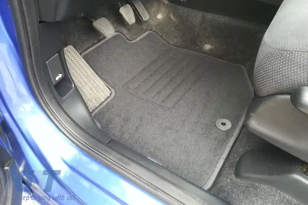 Tălpi de mochetă cu două straturi, potrivite pentru Honda Jazz 2008-2015, de la Petex, țesătură Rex, set de 4 bucăți, negru-image-6240607