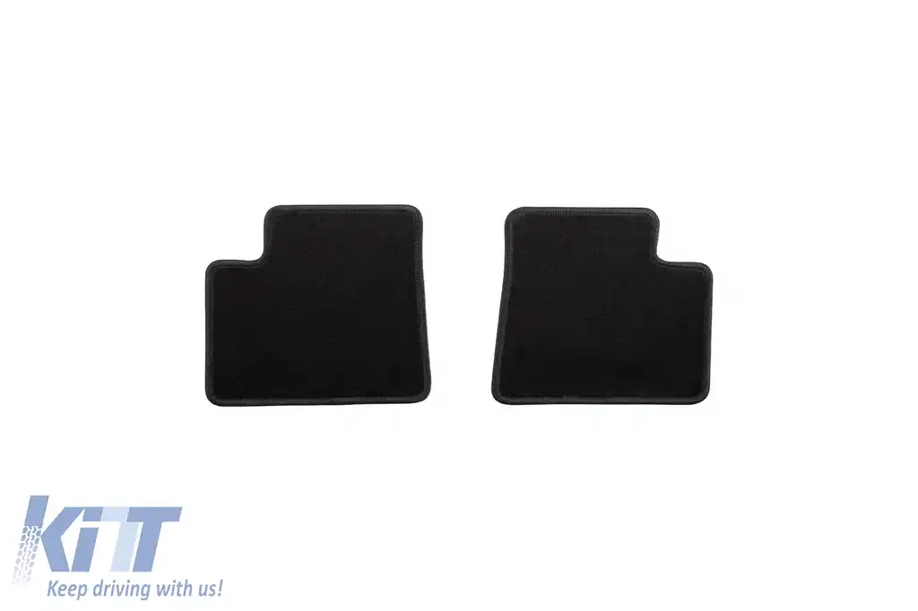 Tălpi de mochetă cu două straturi, potrivite pentru Mercedes ML W164 2005-2011, GL X164 2006-2012, din țesătură Rex, set de 4 bucăți, negre-image-6240635