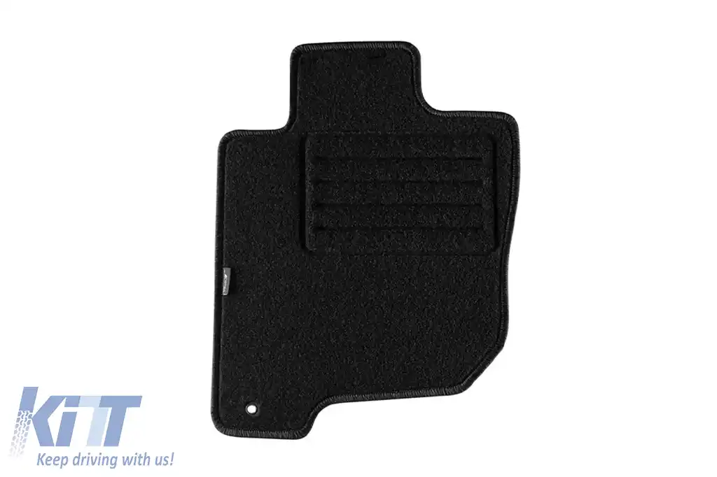 Tălpi de mochetă cu două straturi, potrivite pentru Mitsubishi L200 2006-2015, cabina dublă, set de 4 bucăți, negru-image-6240644
