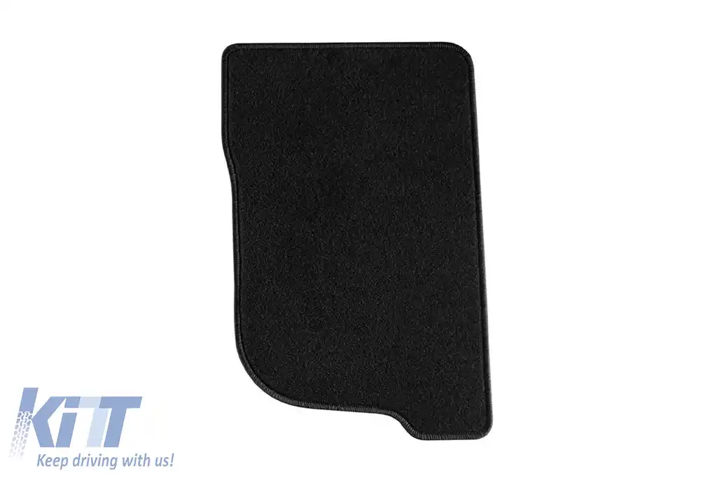 Tălpi de mochetă cu două straturi, potrivite pentru Mitsubishi L200 2006-2015, cabina dublă, set de 4 bucăți, negru-image-6240645