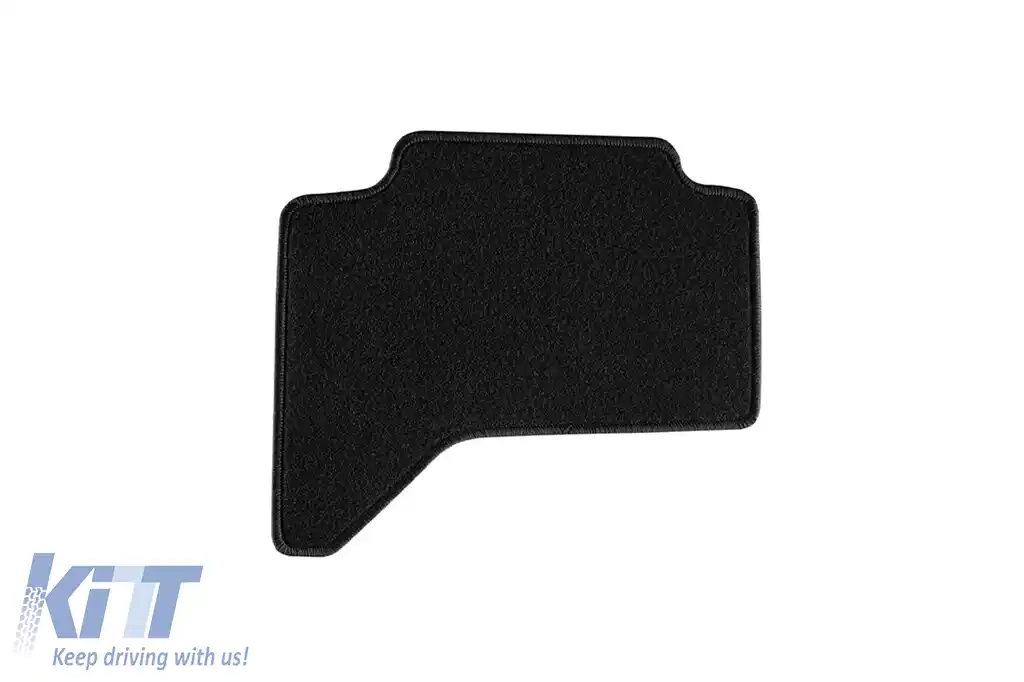 Tălpi de mochetă cu două straturi, potrivite pentru Mitsubishi L200 2006-2015, cabina dublă, set de 4 bucăți, negru-image-6240646