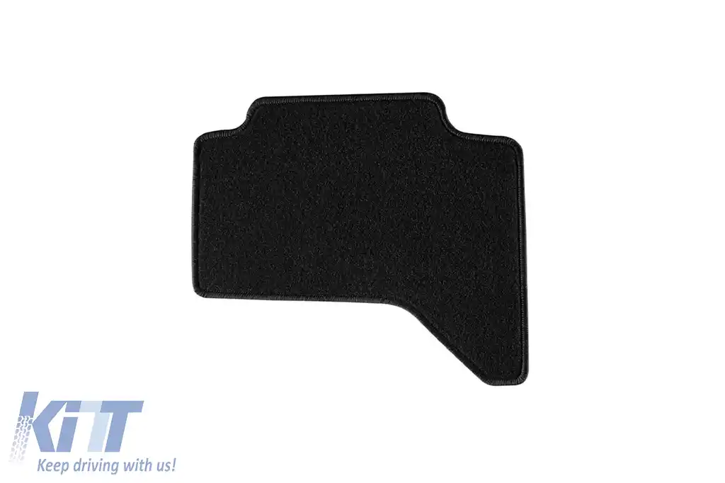 Tălpi de mochetă cu două straturi, potrivite pentru Mitsubishi L200 2006-2015, cabina dublă, set de 4 bucăți, negru-image-6240647