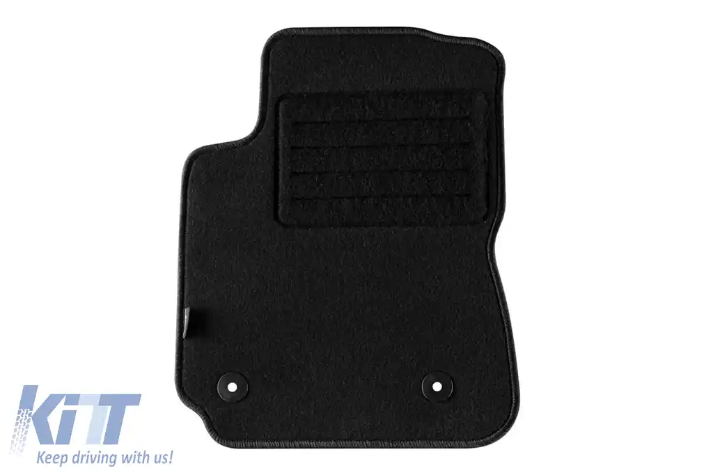 Tălpi de mochetă cu două straturi, potrivite pentru Citroen C4 Cactus după 2014, din material Rex, set de 4 bucăți, negru-image-6240838