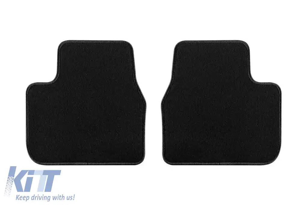 Tălpi de mochetă cu două straturi, potrivite pentru Citroen C4 Cactus după 2014, din material Rex, set de 4 bucăți, negru-image-6240840