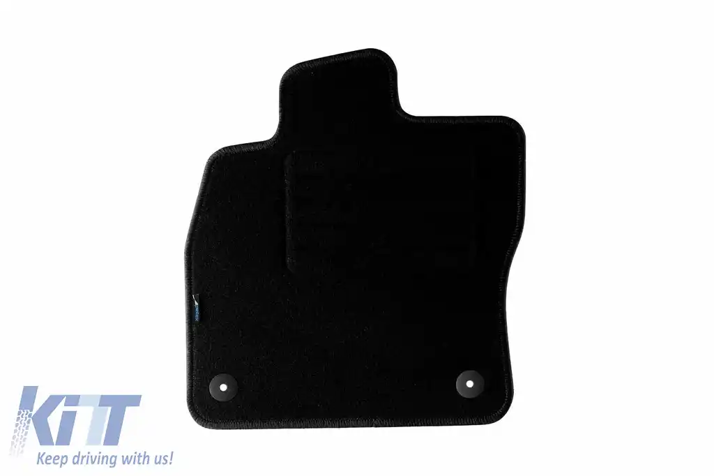 Tălpi de mochetă cu două straturi, potrivite pentru Skoda Octavia sedan, estate, hibrid după 2020, set de 4 bucăți, negru-image-6240961