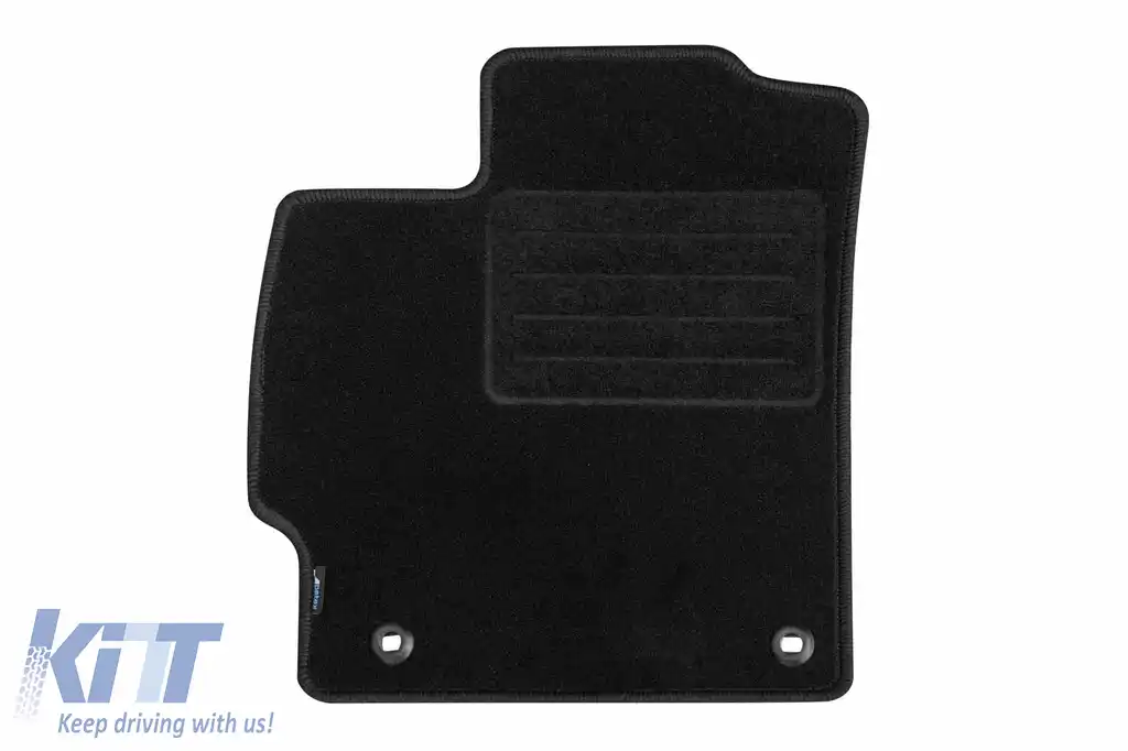 Tălpi de mochetă cu două straturi, potrivite pentru Toyota Prius 2012-2016, din țesătură Rex, set de 4 bucăți, negru-image-6240983