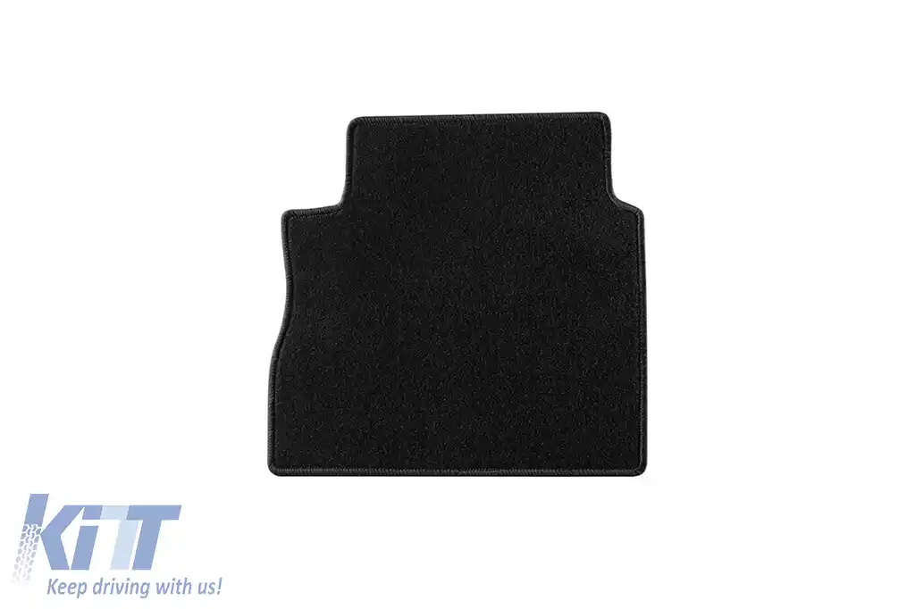 Tălpi de mochetă cu două straturi, potrivite pentru Hyundai Santa Fe 2010-2012, din material Rex, set de 4 bucăți, negre-image-6241056