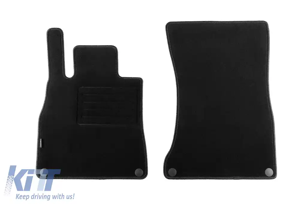 Tălpi de mochetă cu două straturi, potrivite pentru Mercedes S class C217 coupe 2014-2020, din țesătură Rex, set de 4 bucăți, negru-image-6241173