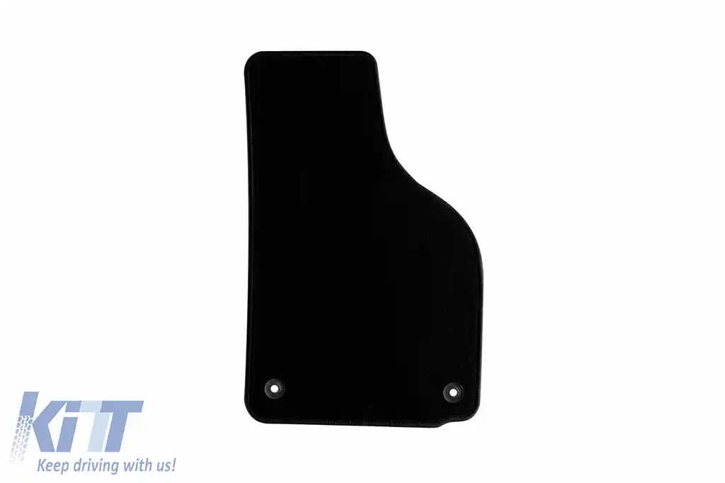 Tălpi de mochetă cu două straturi, potrivite pentru VW Golf VI cabriolet 2011-2016, din țesătură Rex, set de 4 bucăți, negru-image-6241325