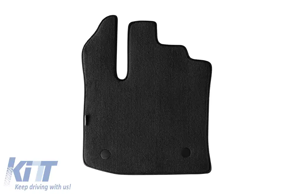 Tălpi de podea textile cu trei straturi, potrivite pentru Dacia Lodgy după 2012, cu 5 sau 7 locuri, set de 4 bucăți, negre-image-6242432