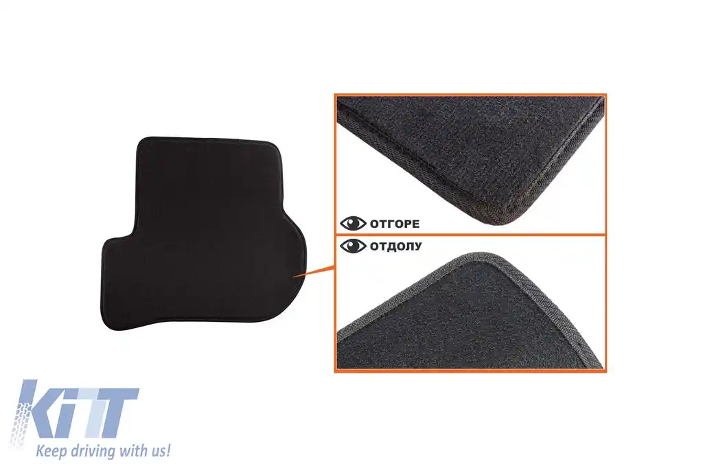 Tălpi de podea textile cu trei straturi, potrivite pentru VW Golf V 2003-2008, Golf VI 2008-2012, Scirocco 2008-2017, Jetta 2007-2010 cu găuri rotunde, set de 4 bucăți, negru-image-6242740