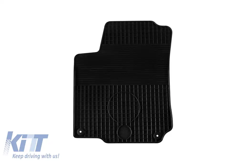 Tălpi din cauciuc Gumarny Zubri potrivite pentru Volkswagen Golf IV, Bora, New Beetle 1997-2002 cu clipsuri rotunde, set de 4 piese, culoare neagră-image-6251121