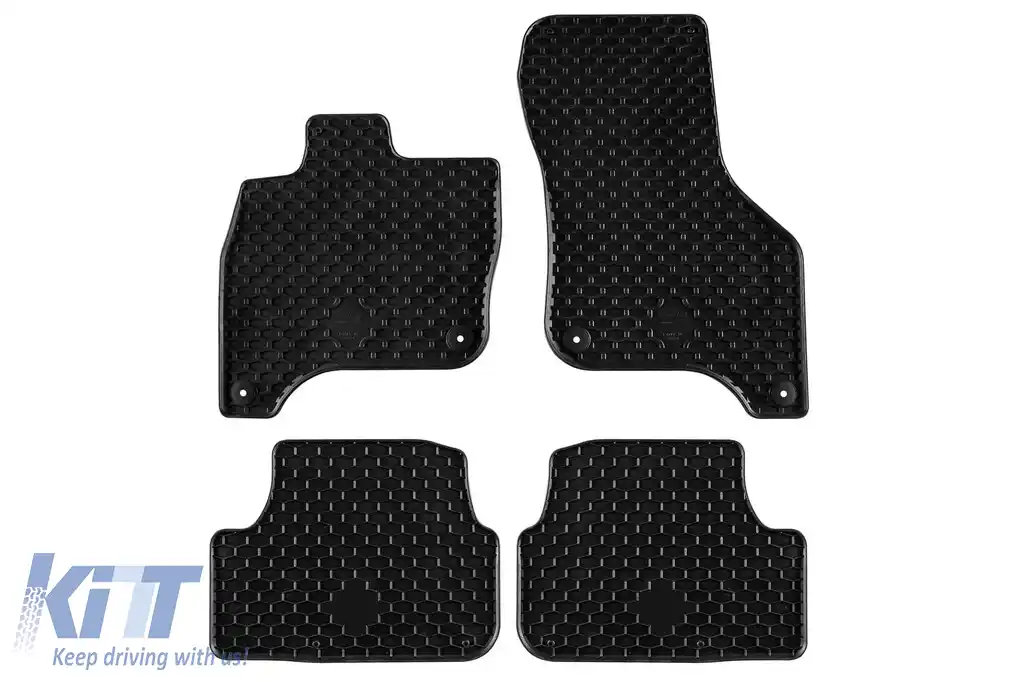 Tălpi din cauciuc Gumarny Zubri potrivite pentru Volkswagen e-Golf 2014-2020, versiunea EV, set de 4 piese, culoare neagră