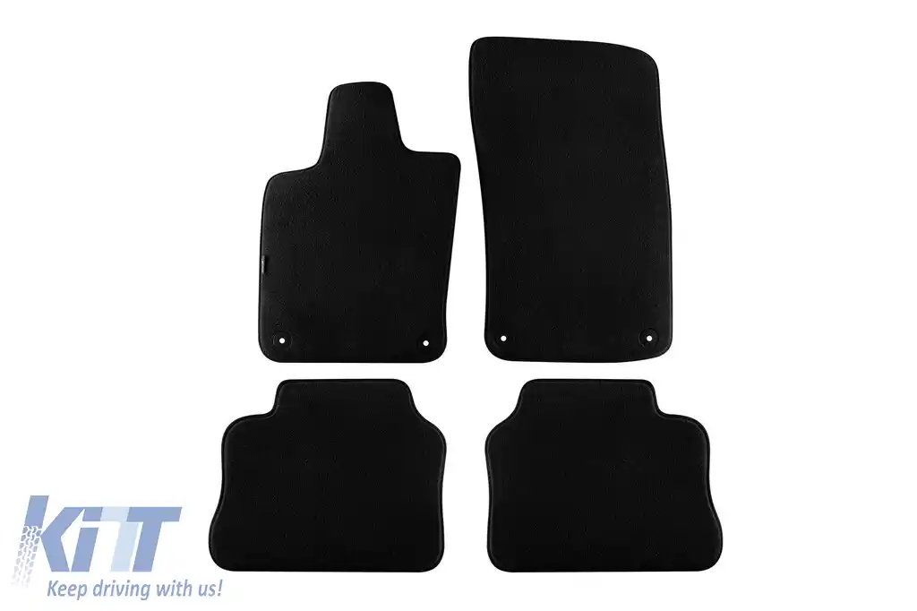 Tălpi textile cu trei straturi, potrivite pentru Porsche Panamera 2009-2016, set de 4 bucăți, negre