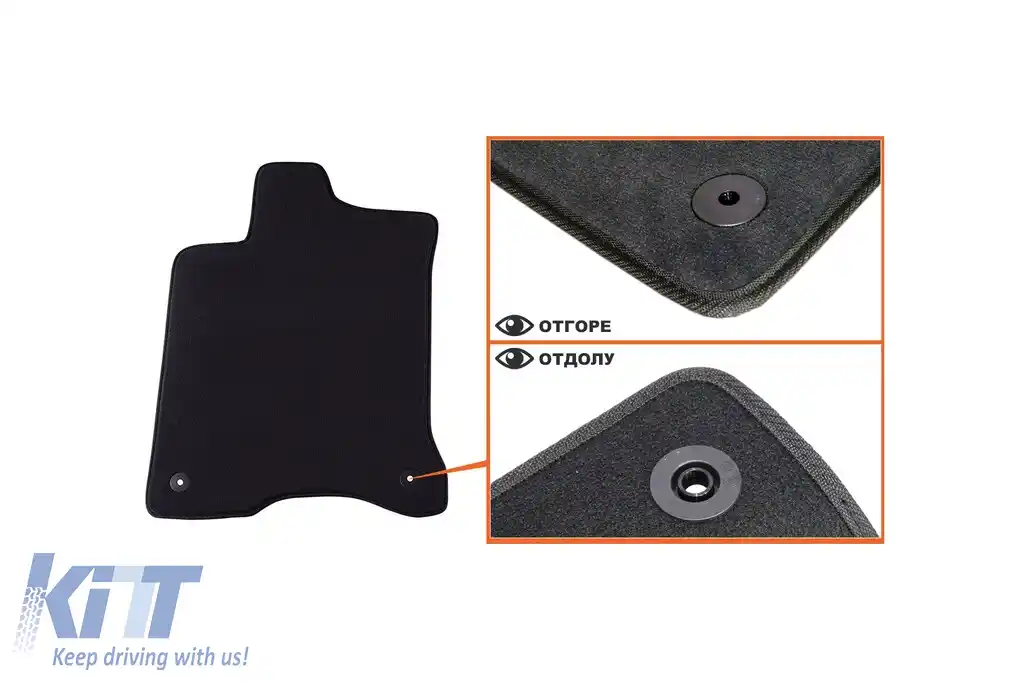 Tălpi textile cu trei straturi, potrivite pentru Renault Laguna sedan, break 2001-2007, set de 4 bucăți, negru-image-6241452