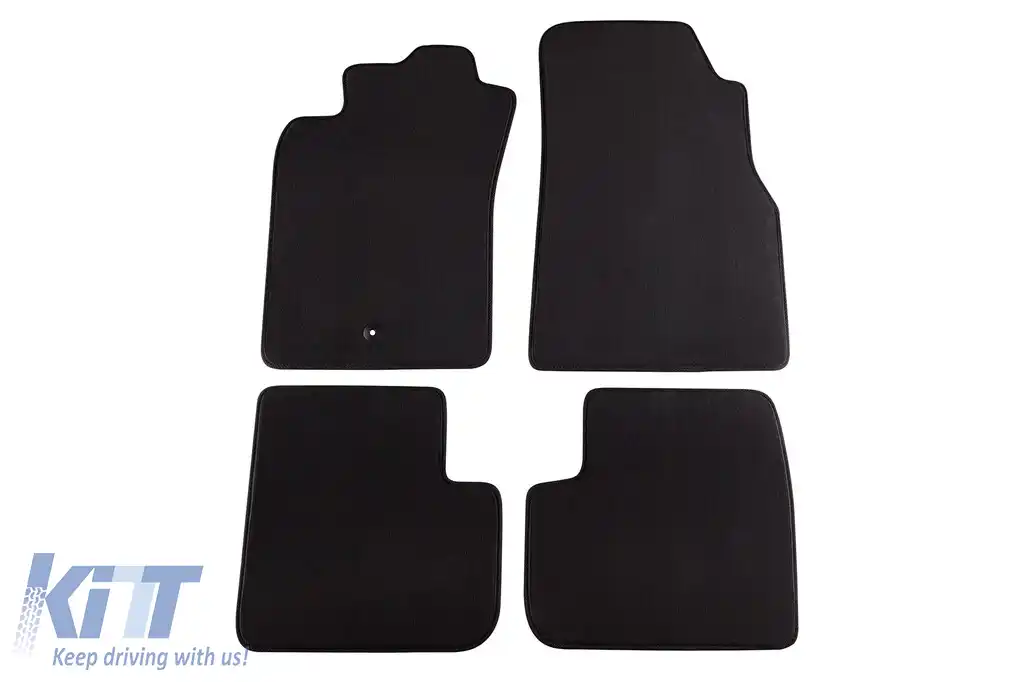 Tălpi textile cu trei straturi potrivite pentru Toyota Avensis 1998-2003, set de 4 bucăți, negre