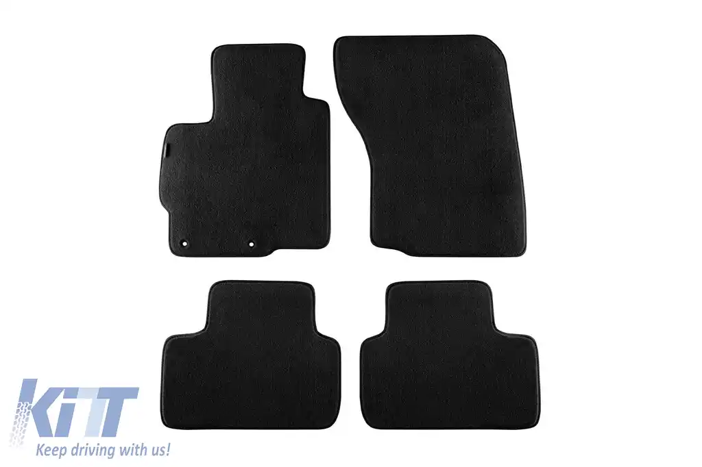 Tălpi textile cu trei straturi, potrivite pentru Mitsubishi ASX 2010-2022, set de 4 bucăți, negre