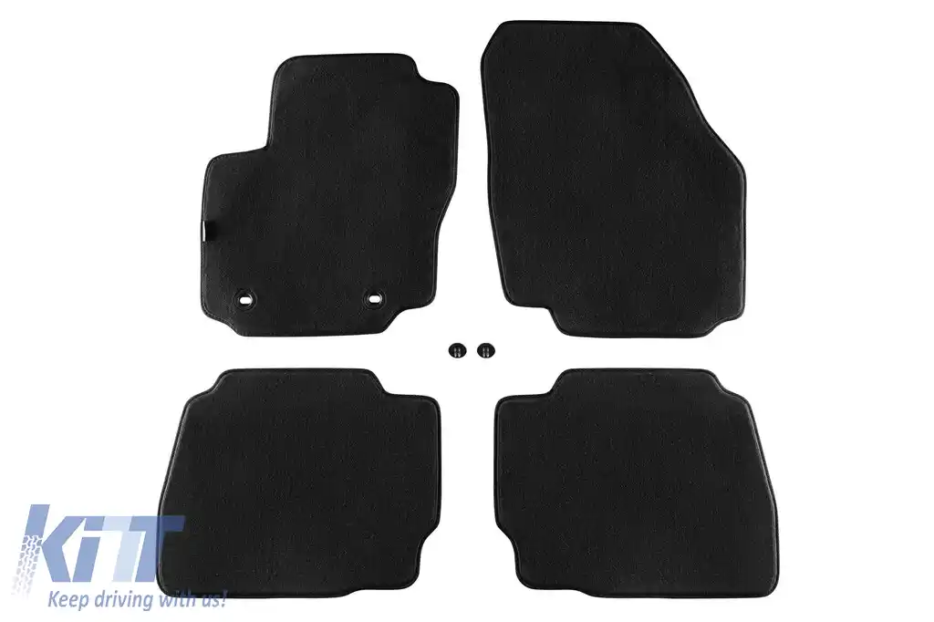 Tălpi textile cu trei straturi, potrivite pentru Ford Mondeo 2007-2012, set de 4 bucăți, negre