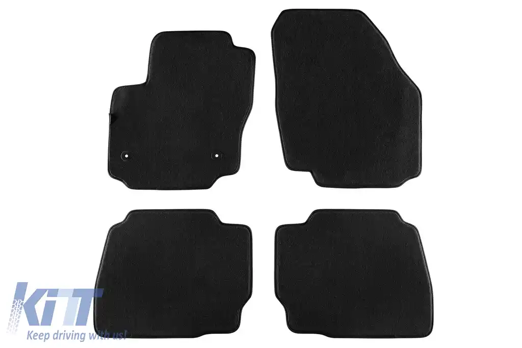 Tălpi textile cu trei straturi, potrivite pentru Ford Mondeo 2012-2014, set de 4 bucăți, negre