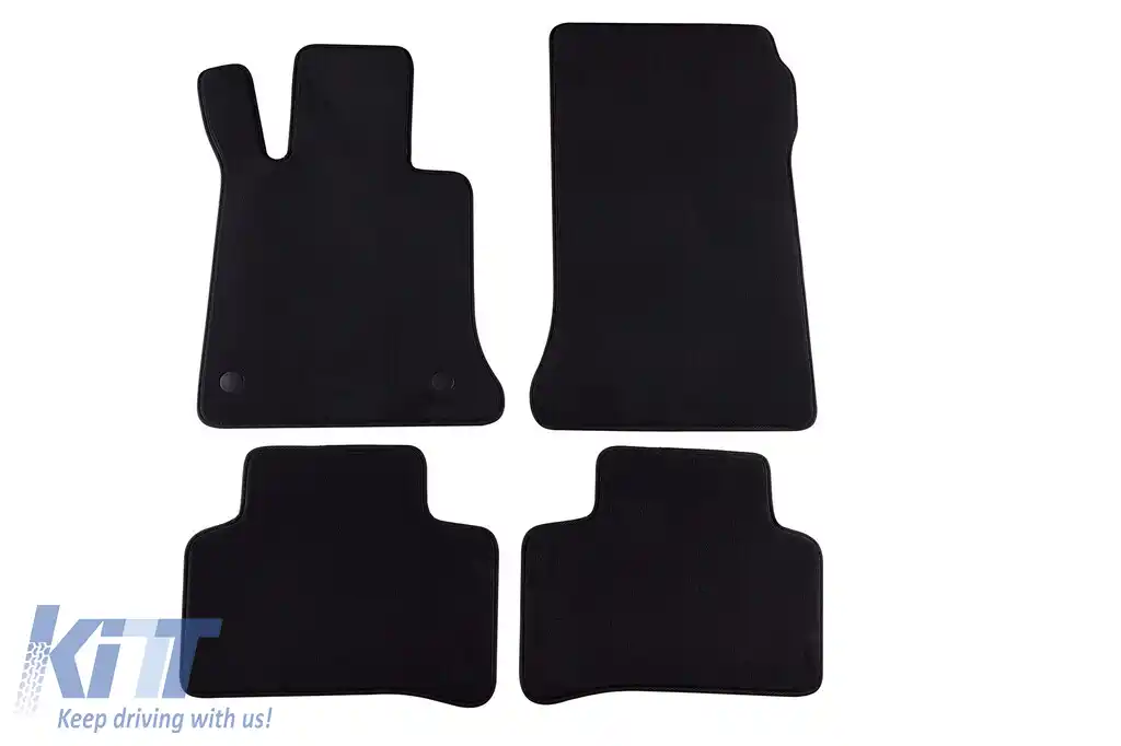 Tălpi textile cu trei straturi potrivite pentru Mercedes GLK X204 2008-2012, set de 4 bucăți, negre