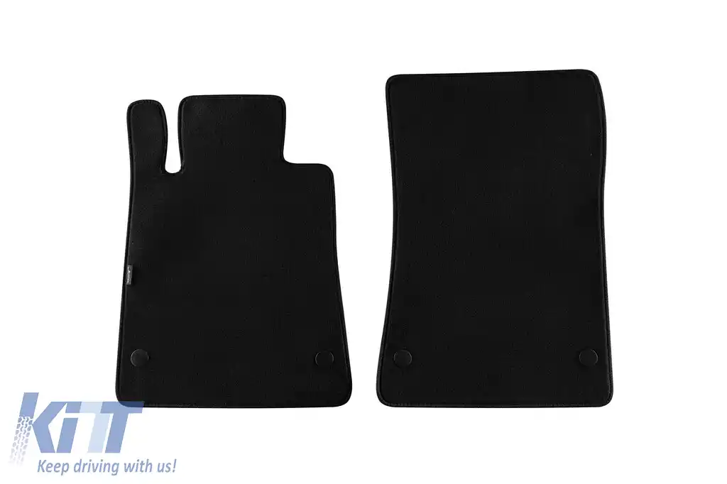 Tălpi textile cu trei straturi, potrivite pentru Mercedes SLK R172 2011-2016, SLC după 2016, set de 2 bucăți, negru