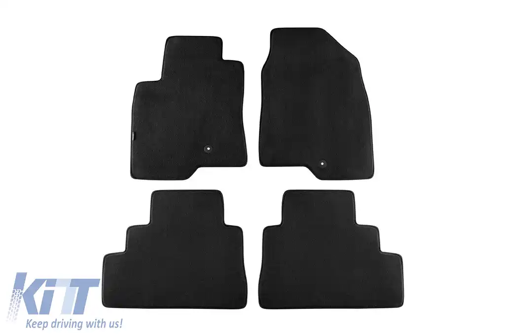 Tălpi textile cu trei straturi, potrivite pentru Opel Antara 2006-2017, set de 4 bucăți, negre