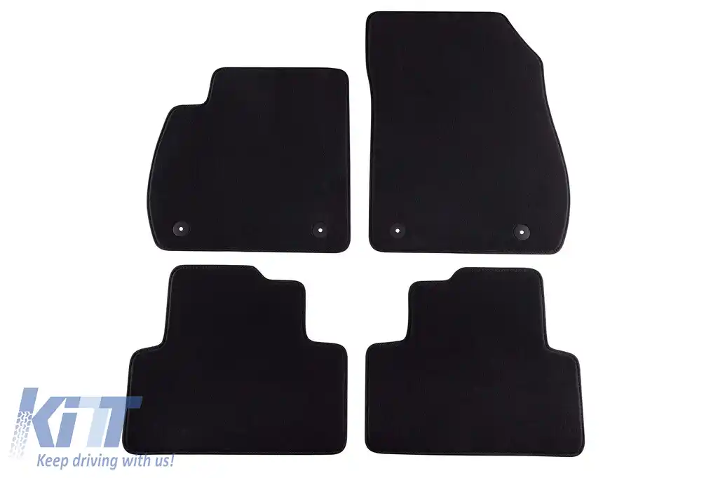 Tălpi textile cu trei straturi, potrivite pentru Opel Zafira C 2012-2019, cu 5 sau 7 locuri, set de 4 bucăți, negru