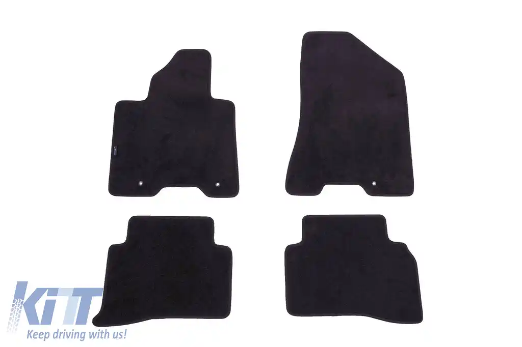 Tălpi textile cu trei straturi potrivite pentru Kia Sportage după 2016, set de 4 bucăți, negru