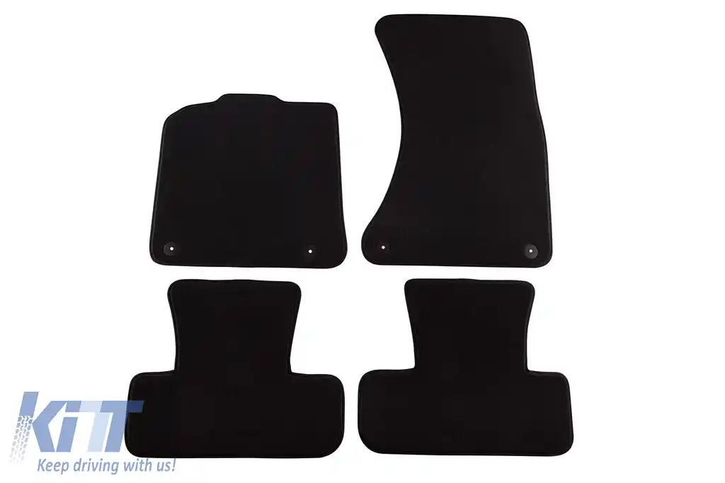 Tălpi textile cu trei straturi, potrivite pentru Audi Q5 2008-2016, set de 4 bucăți, negre