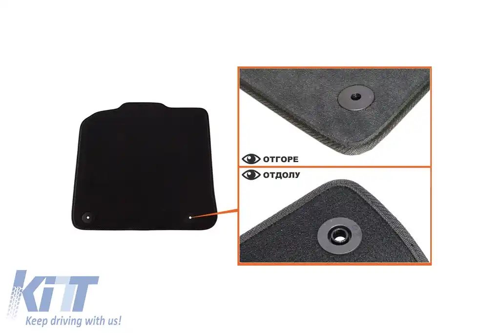 Tălpi textile cu trei straturi, potrivite pentru Audi Q5 2008-2016, set de 4 bucăți, negre-image-6242856