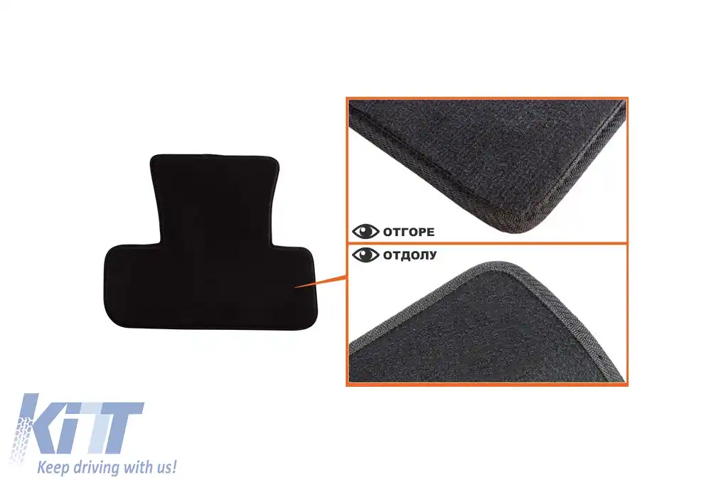 Tălpi textile cu trei straturi, potrivite pentru Audi Q5 2008-2016, set de 4 bucăți, negre-image-6242859