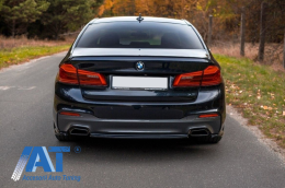 Tobe Ornamente compatibil cu BMW Seria 5 G30 G31 (2017-up) F10 F11 (2010-2014) F10 F11 LCI (2015-2017) Seria 6 G32 (2017-up) M-Tech Sport Design Negru-image-6057366