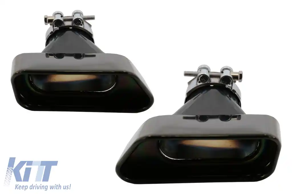 Tobe Ornamente compatibil cu sistemul de evacuare BMW seria 5 F10 F11 F18 V8 LCI Design Editie Negru