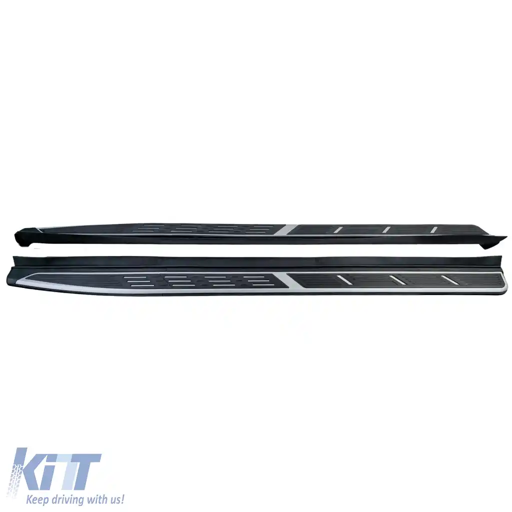 Trepte de acces protecție laterală OE Style2 Negru Aluminiu potrivite pentru Peugeot 3008 2016-2023-image-6278626