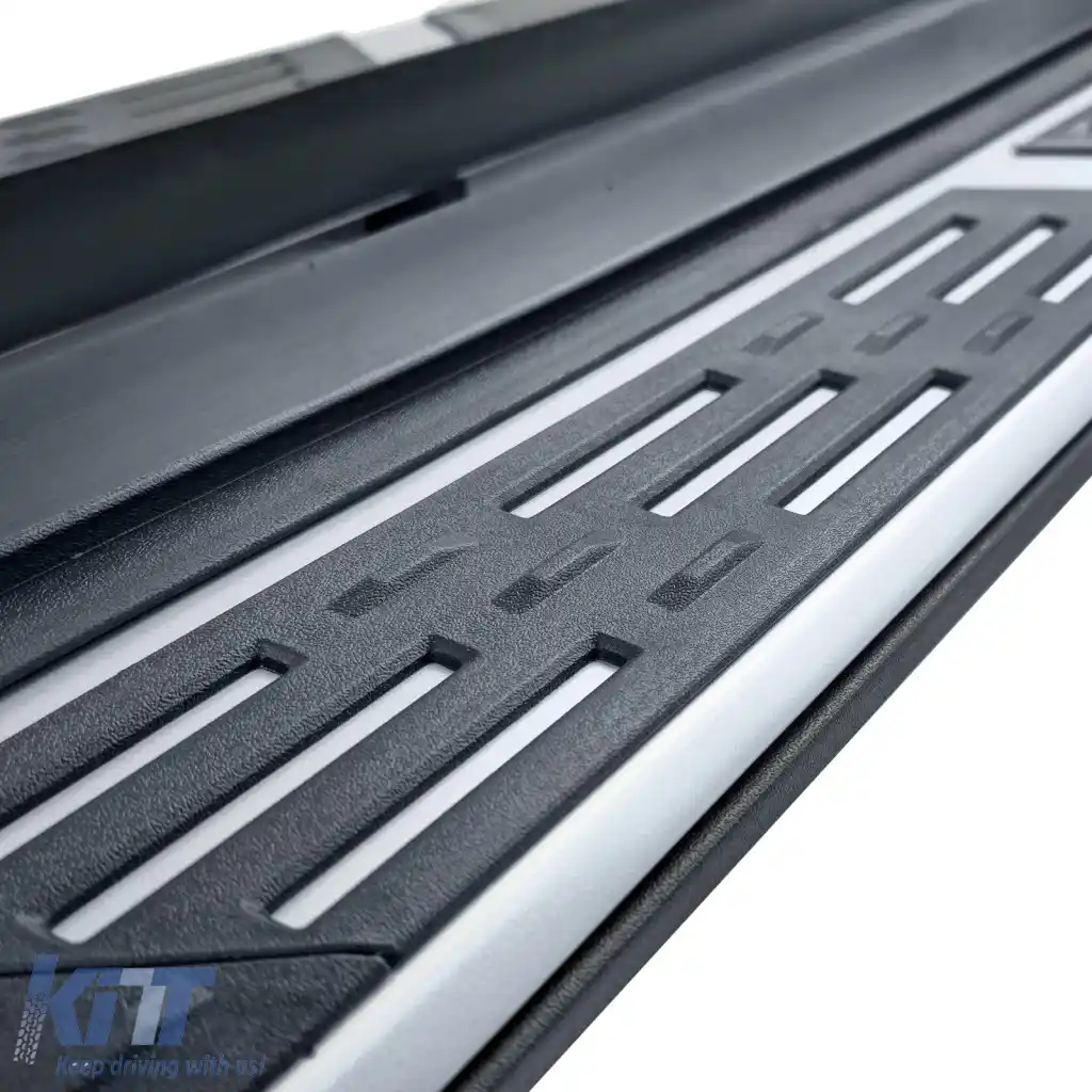 Trepte de acces protecție laterală OE Style2 Negru Aluminiu potrivite pentru Peugeot 3008 2016-2023-image-6278628