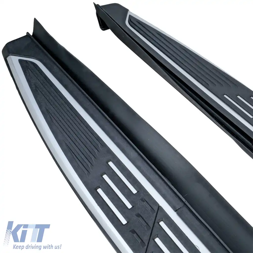Trepte de acces protecție laterală OE Style2 Negru Aluminiu potrivite pentru Peugeot 3008 2016-2023-image-6278629