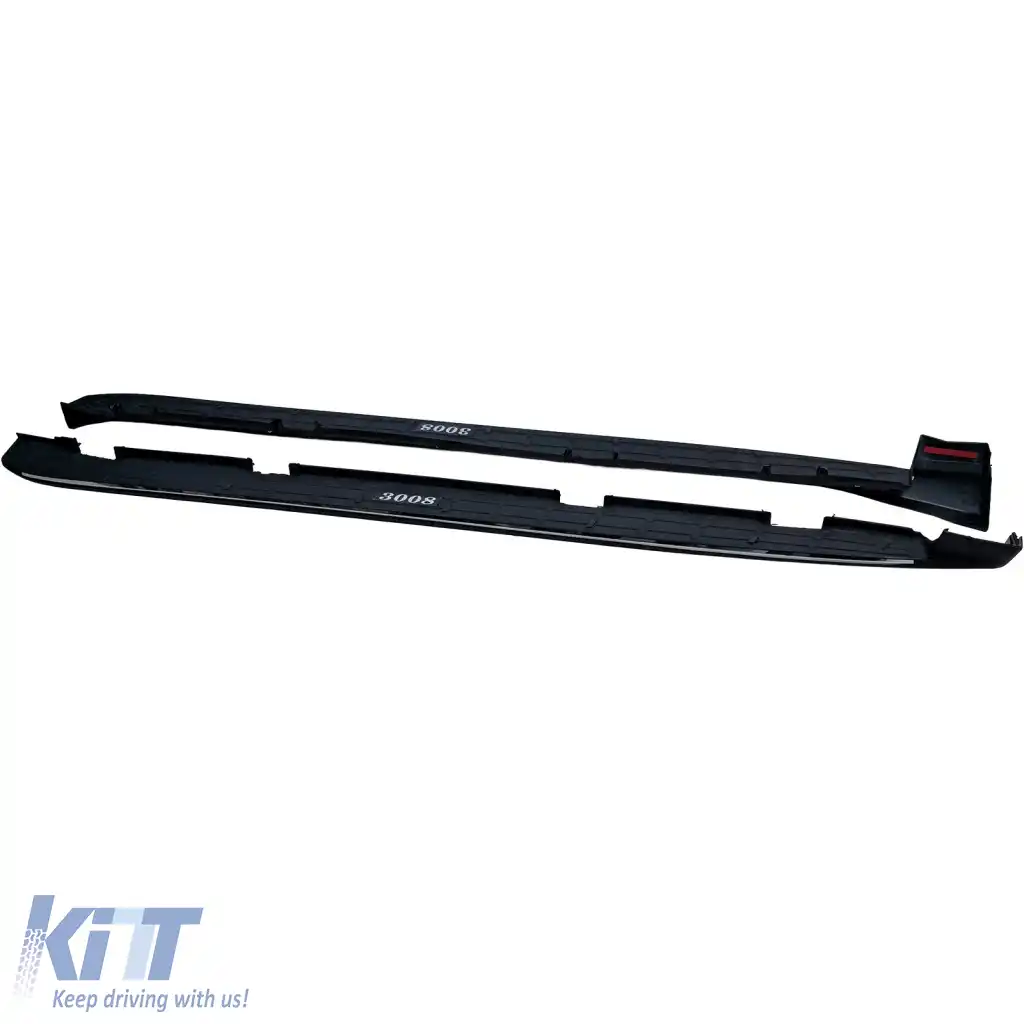 Trepte de acces protecție laterală stil OE negru, potrivite pentru Peugeot 3008 2016-2023-image-6265948