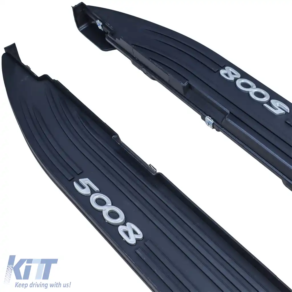 Trepte de acces protecție laterală stil OE negru potrivite pentru Peugeot 5008 2017-2024-image-6265968