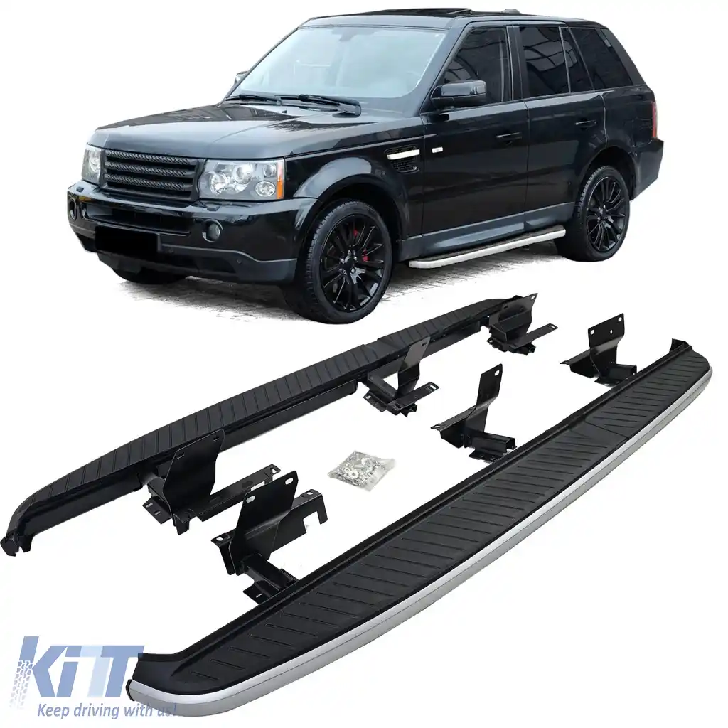 Trepte de acces stil OE negre, potrivite pentru Range Rover Sport L320 2005-2013