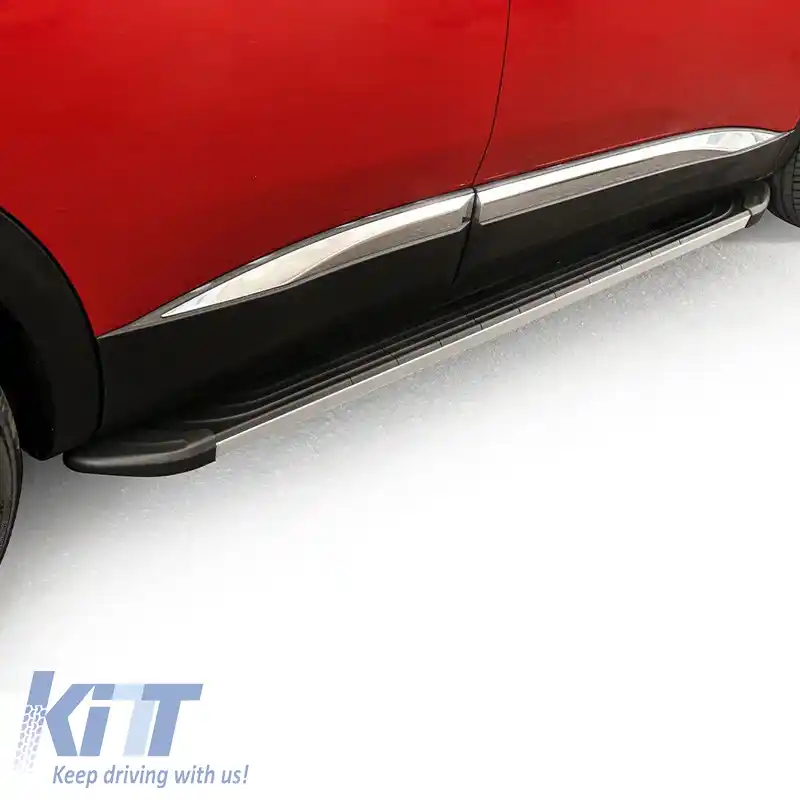 Trepte laterale APA (Argintiu-203cm) 2 bucăți din aluminiu fără suporturi-image-6322348